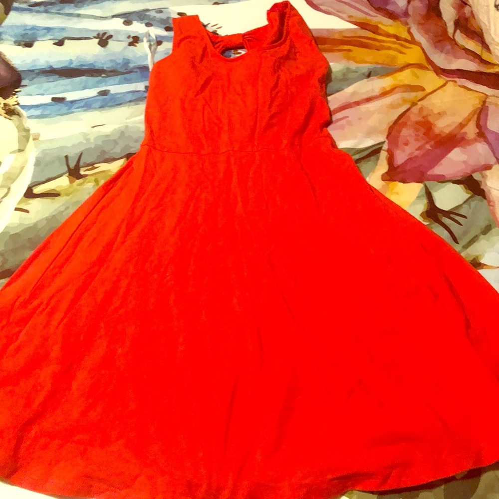 Bow back dress